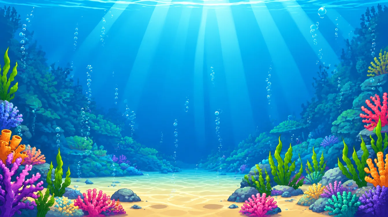 A bright, welcoming underwater reef